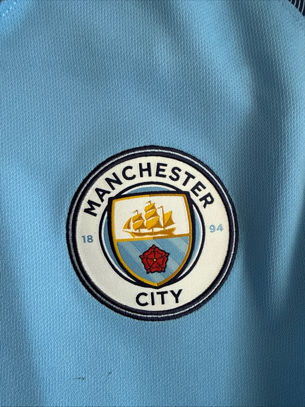 MEN’S NIKE MANCHESTER CITY 2015/16 HOME FOOTBALL JERSEY SZ M - BLUE NWT RARE - Picture 5 of 7